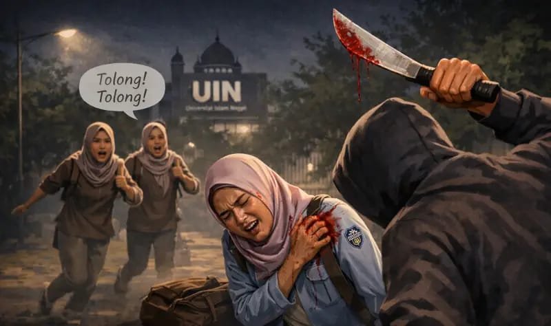 Mahasiswi UIN Suska Riau Dibacok Rekan Kampus, Diduga Karena Cinta Ditolak
