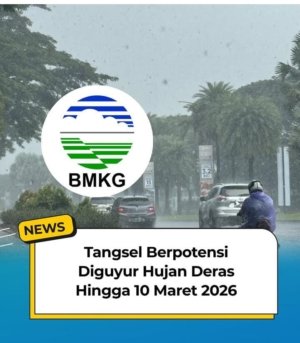 Waspada! Tangsel Berpotensi Diguyur Hujan Ekstrem hingga 10 Maret