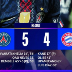 Hujan 9 Gol di Parc des Princes: PSG Tumbangkan Bayern Munchen 5-4 dalam Laga Bersejarah