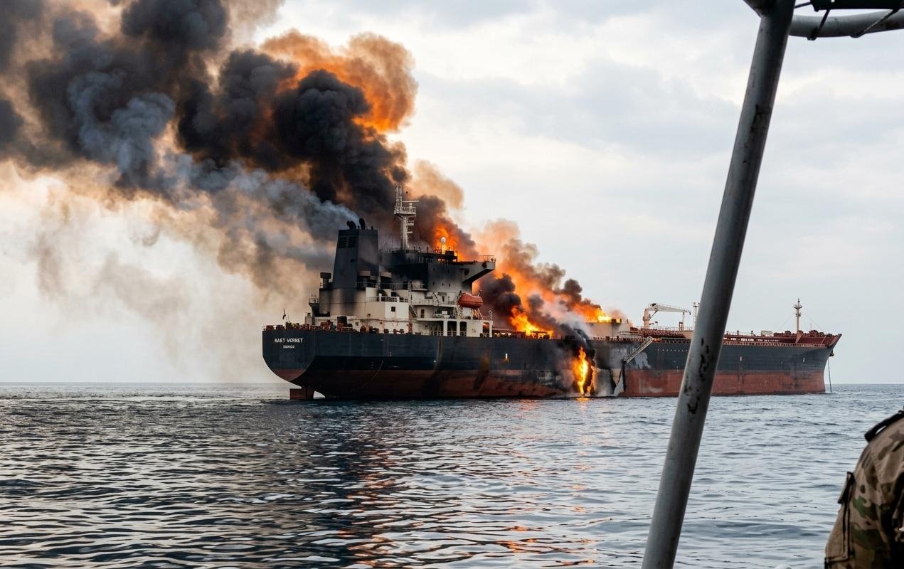 Selat Hormuz Membara: Tanker India Ditembaki IRGC, Jalur Minyak Dunia Terancam Lumpuh