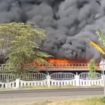 Pabrik Ban PT Arami Jaya di Purworejo Ludes Terbakar, Asap Hitam Pekat Jangkau Jarak Jauh