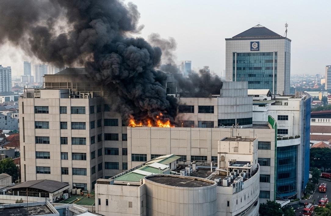 Kebakaran di RSUD Dr. Soetomo Surabaya Tewaskan Satu Pasien ICU