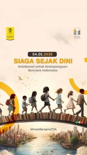 FMIPA UI dan TOA Indonesia Buat Animasi Edukasi Bencana untuk Cegah Korban sejak Dini