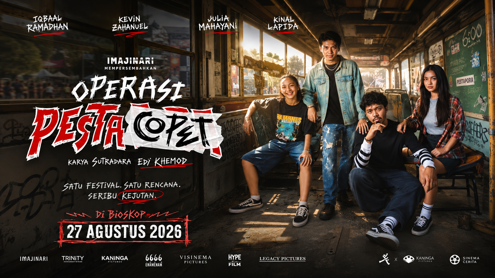 Operasi Pesta Copet Tayang 27 Agustus, Iqbaal Ramadhan Jalani Aksi Heist di Pestapora