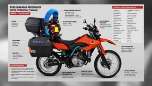 Solusi Tepat, Motor Trail Modifikasi Diterjunkan Untuk Menjangkau Medan Sulit