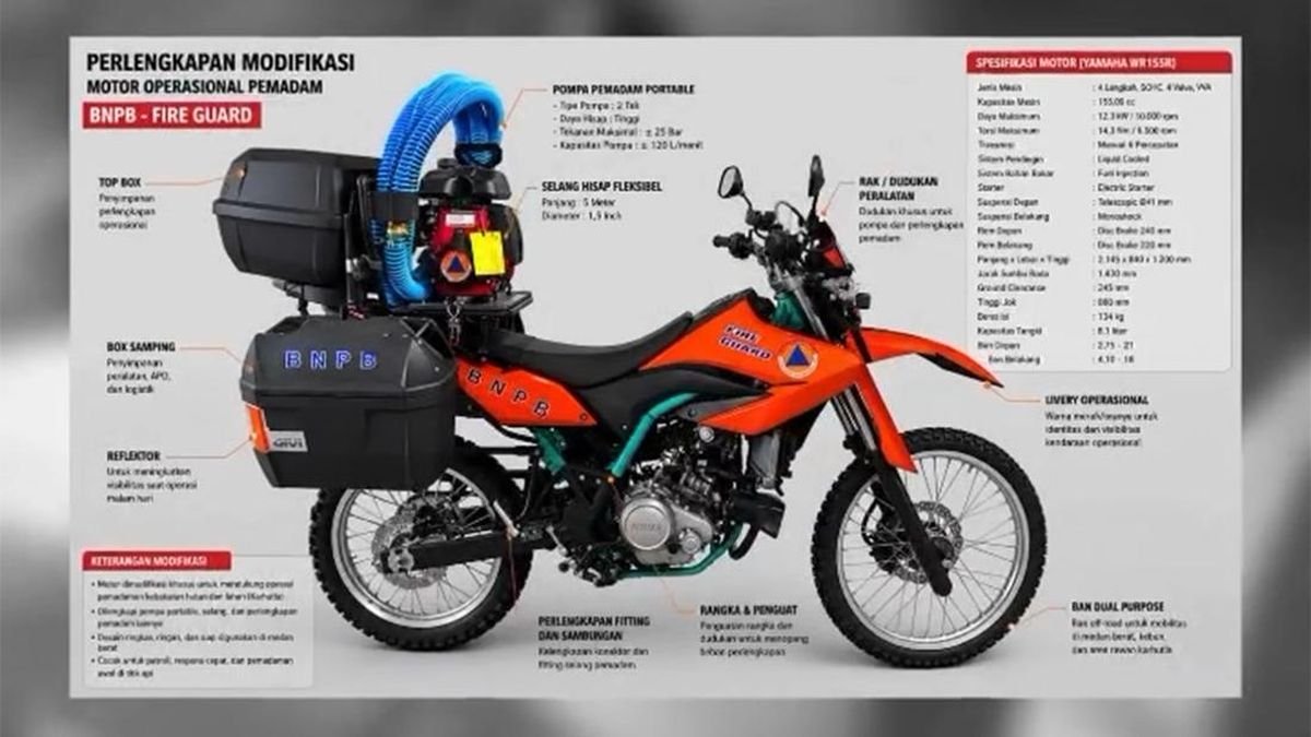 Solusi Tepat, Motor Trail Modifikasi Diterjunkan Untuk Menjangkau Medan Sulit